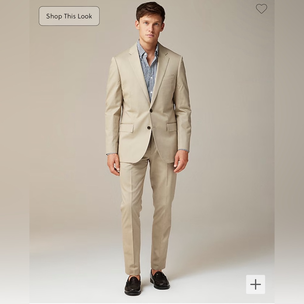 J. Crew Ludlow Slim-fit suit jacket in Italian chino multiple sizes available
